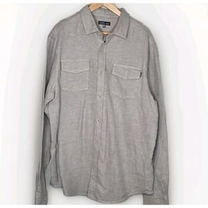 Dakine Gray Flannel Sz X Large Button Up Long Sleeve Mens